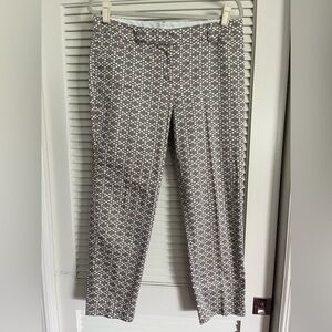 Zac & Rachel Beige and White Patterned Pants